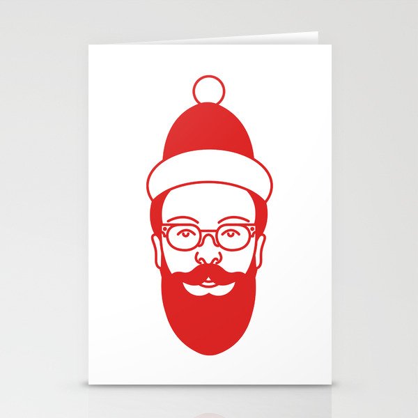 Hippiest Santa Stationery Cards