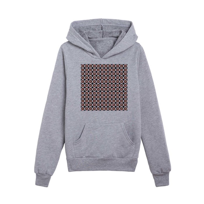 Circle and abstraction 74 Kids Pullover Hoodie