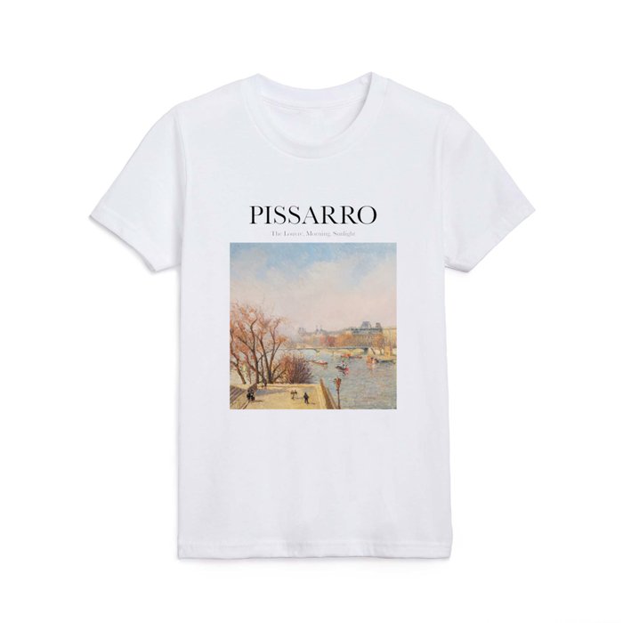 Pissarro - The Louvre, Morning, Sunlight Kids T Shirt