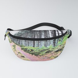 Scottish Highland's Winter's Forest Walk in I Art and Afterglow Fanny Pack