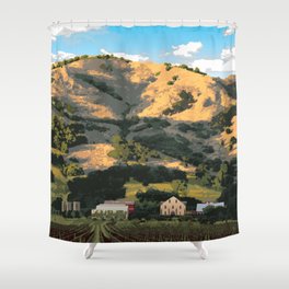 Regusci Winery - Napa Valley Shower Curtain