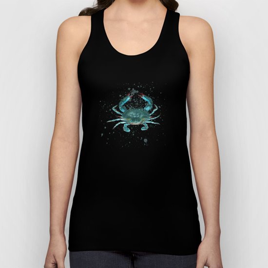 Pattern: Blue Crab Fest! Unisex Tank Top