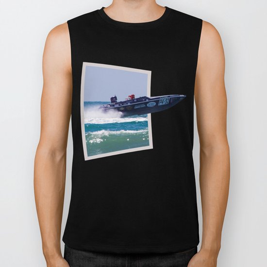 Offshore Addiction Speeds Out Of Frame Biker Tank