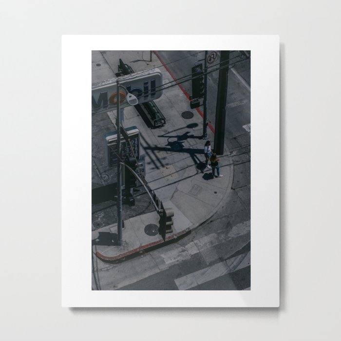 Street Corner, Los Angeles Metal Print