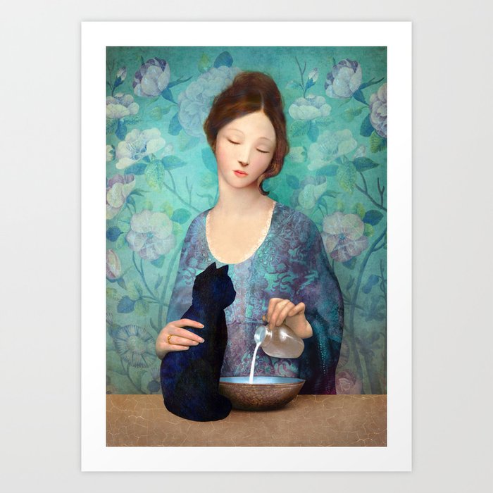 Discover the motif THE BLACK CAT by Christian Schloe as a print at TOPPOSTER
