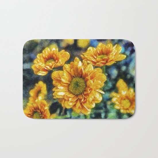 Sunny Flowers Bath Mat