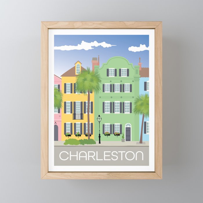 Charleston South Carolina Framed Mini Art Print