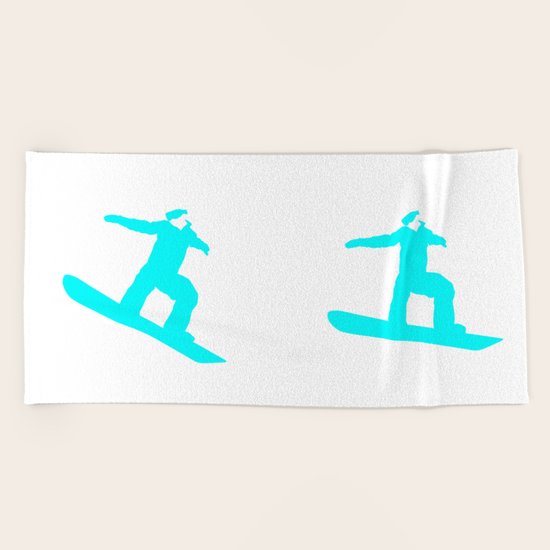 Snowboarder Beach Towel