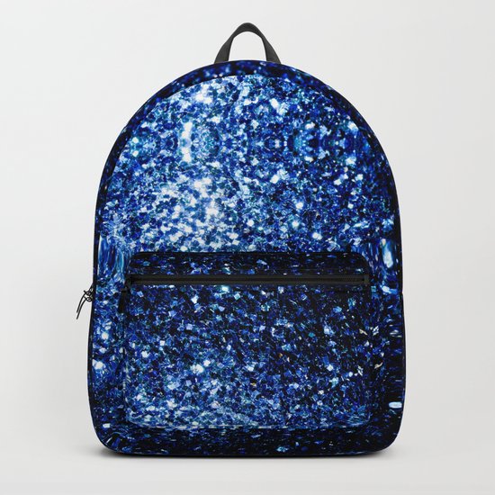Beautiful Dark Blue glitter sparkles Backpack