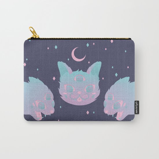 Pastel Cat Carry-All Pouch
