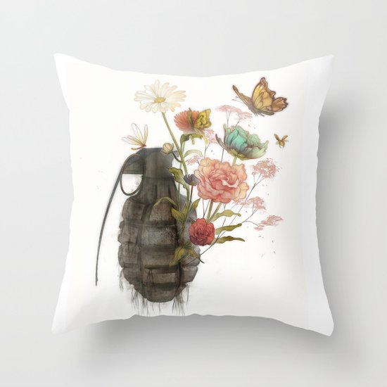 Containability to Sustainability Throw Pillow