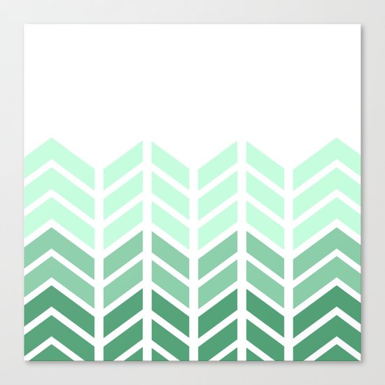 OMBRE LACE CHEVRON Canvas Print