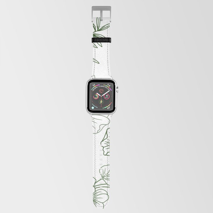 Sage Floral Apple Watch Band