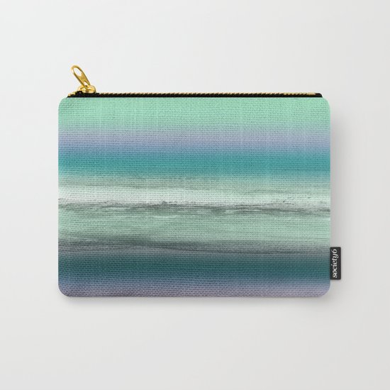 Twilight Sea in Shades of Green and Lavender Carry-All Pouch