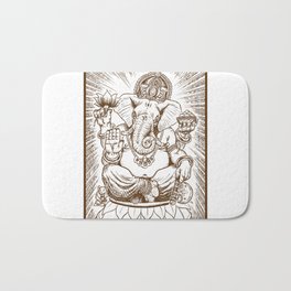 Ganesh: Brown Bath Mat | Hinduism, Ink Pen, Hindugod, Photoshop, Illustration, Drawing, Ganesh, Mythology, Hindu, Anime 