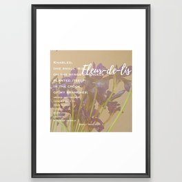 Fleur-de-lis Quote iv Framed Art Print