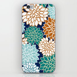 Dahlia Colorful Floral Blooms iPhone Skin