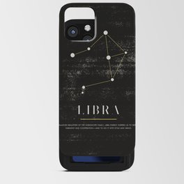 LIBRA - Zodiac Sign Illustration iPhone Card Case