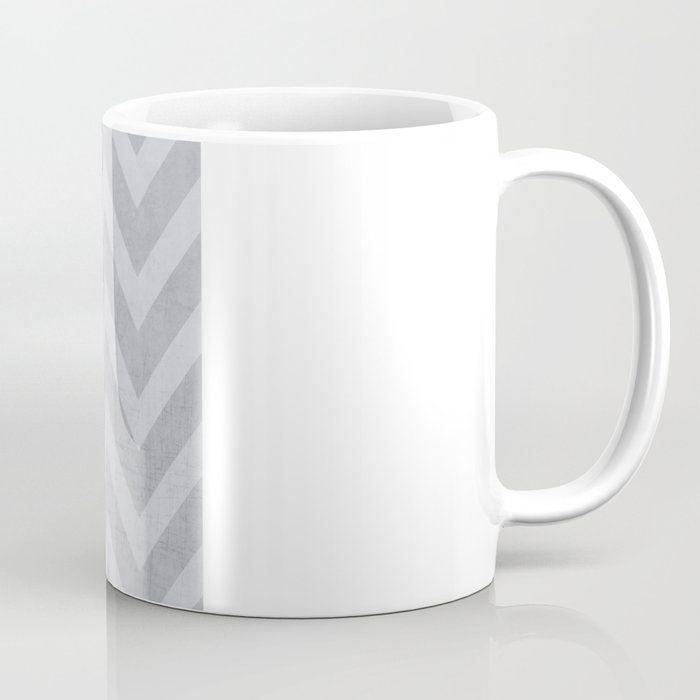 silver chevron Coffee Mug