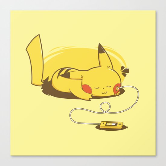 Pikacharger Canvas Print
