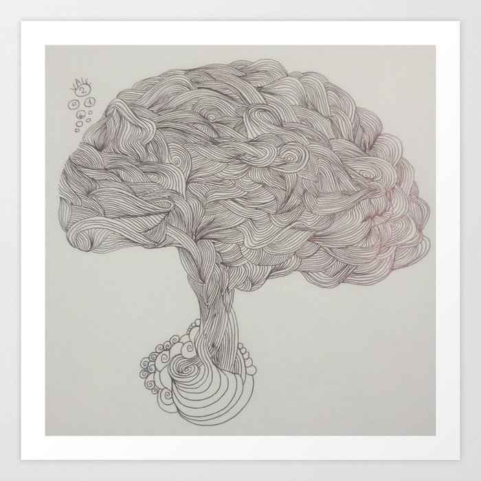 Brain Waves Art Print