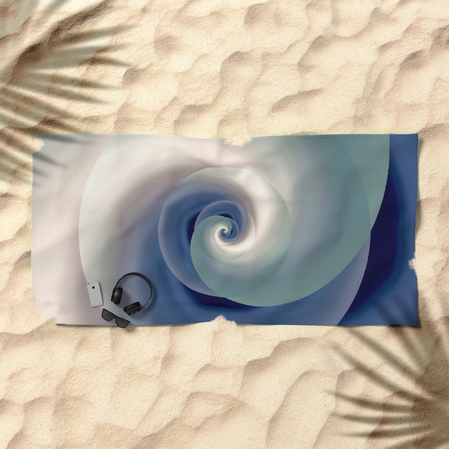 Whirlwind Abstract 3d Digital Art Beach Towel