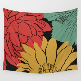 Flower Threesome Wall Tapestry