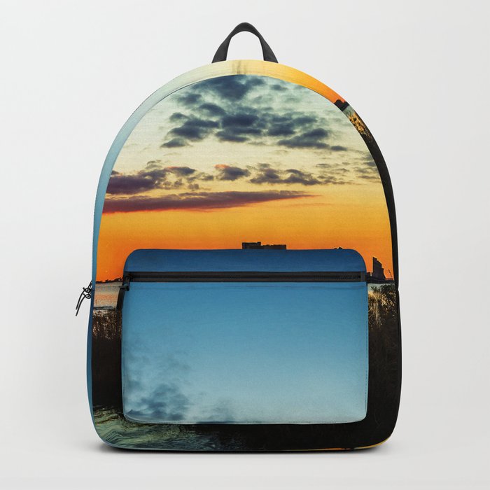 Gulf Coast Sunset Pano Backpack