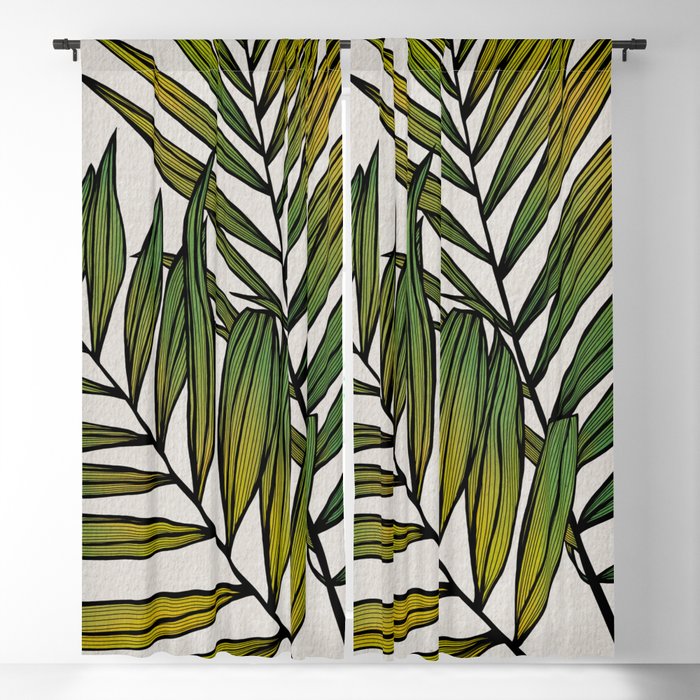Exotic Colorful Leaves No. 2 Blackout Curtain
