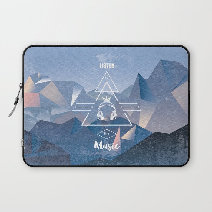 listen to the music Laptop Sleeve