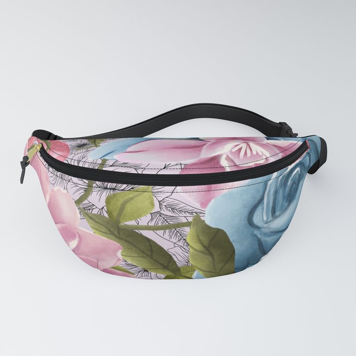 Colorful flowers home art Fanny Pack