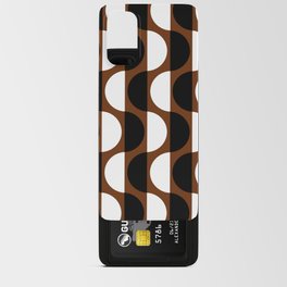 Abstraction_NEW_OCEAN_WAVE_CHOCOLATE_BLACK_WHITE_PATTERN_POP_ART_0311B Android Card Case