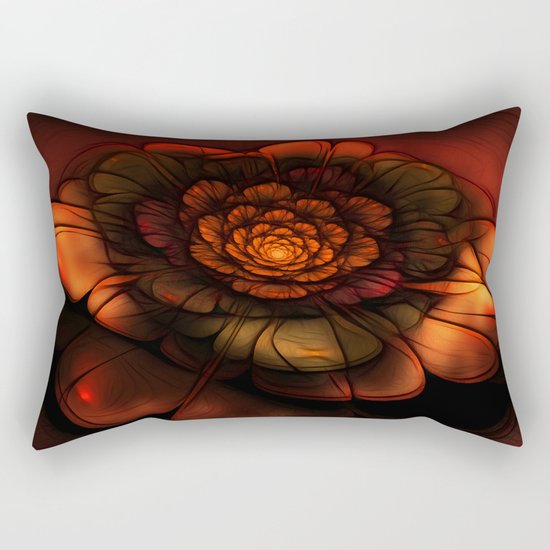 Neon Flower Rectangular Pillow