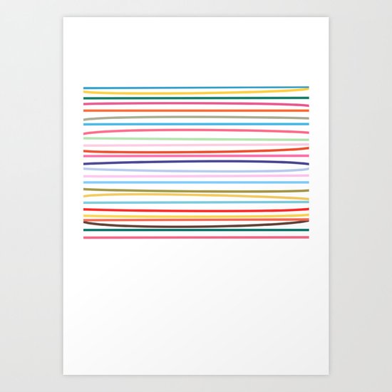 Carnival Stripe Art Print