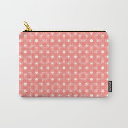 Weave pattern pink Carry-All Pouch