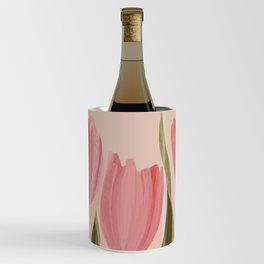 Pink tulips Wine Chiller