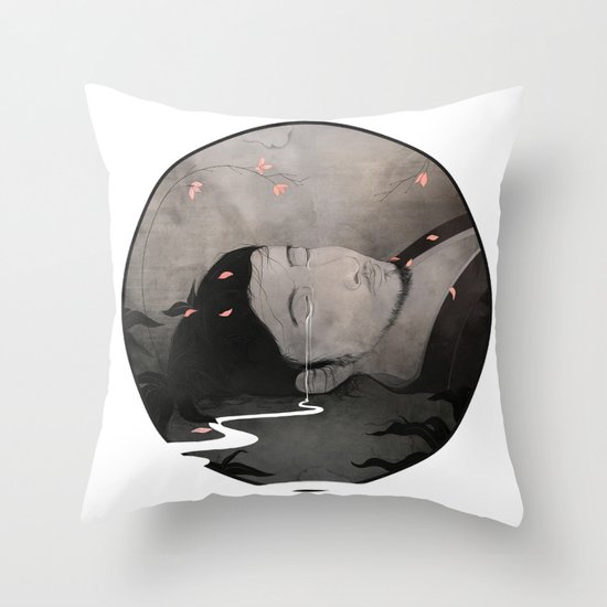 Orchids Throw Pillow
