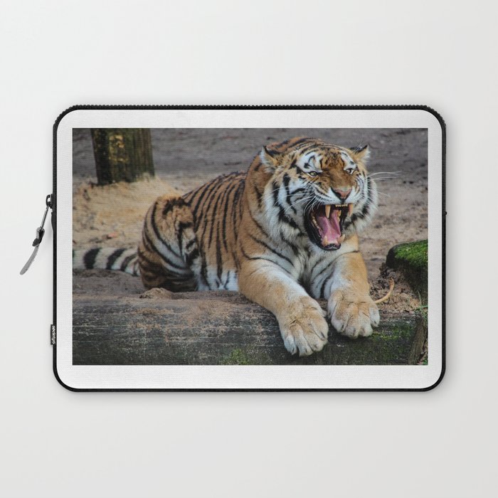 Portrait of a tiger in the nature Laptop Sleeve