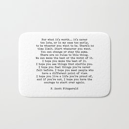 Motivational Bath Mats Society6