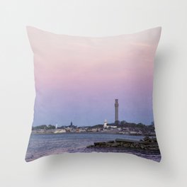 Purple Dawn, Provincetown Throw Pillow
