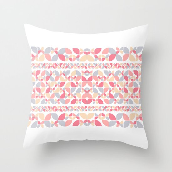 Soft Spring Pattern Throw Pillow