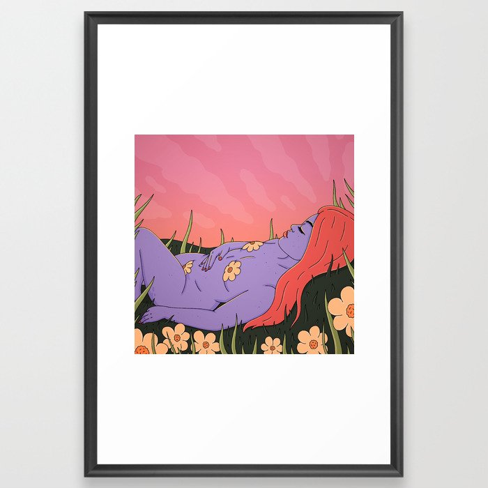 Summer Nap Framed Art Print