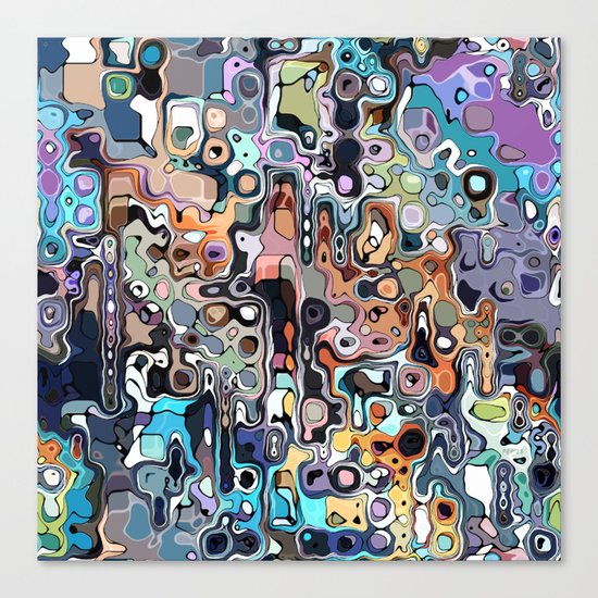 Abstract Digital Doodle 2 Canvas Print