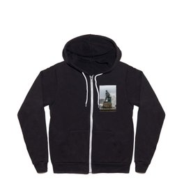 Wave and the Man at the Wheel Zip Hoodie