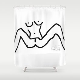 A Woman's Beauty Shower Curtain