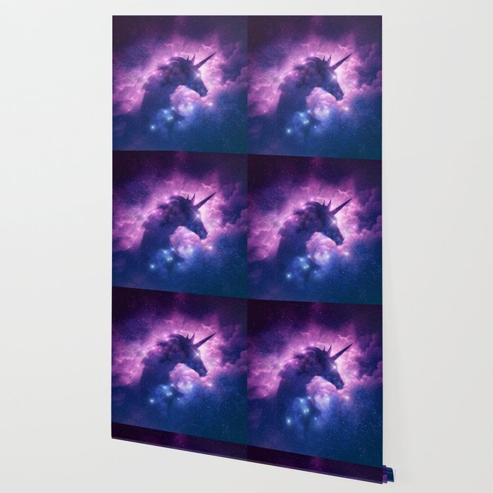 Galaxy Unicorn Dust Space Silhouette Wallpaper By Novagraphic