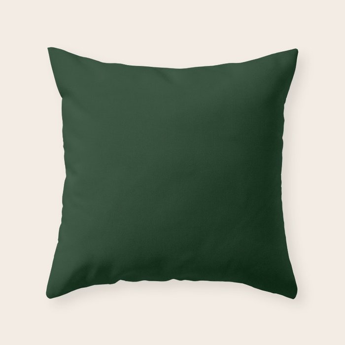 Simply Pine Green Throw Pillow By Followmeinstead Society6