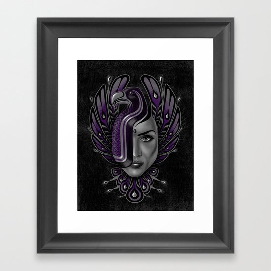 Exotic Mask Framed Art Print
