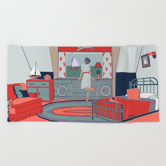 Sea view Beach Towel