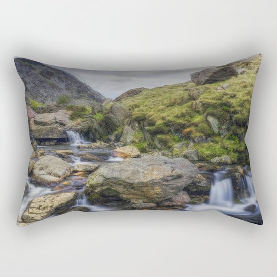 Mountain Stream Rectangular Pillow